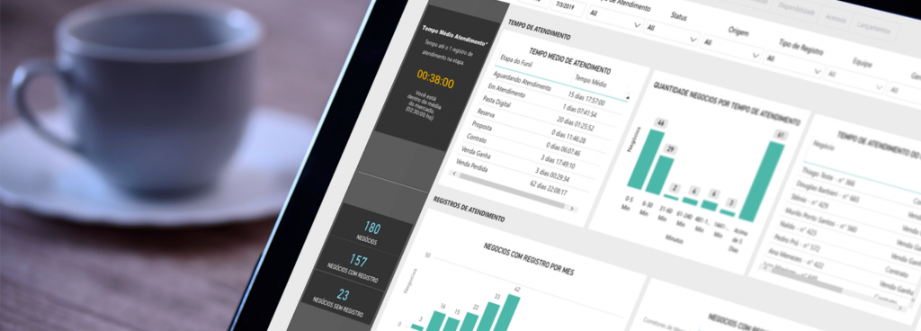 Tela de notebook mostrando kpis de vendas